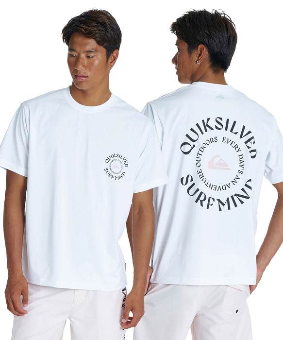 QUIKSILVER <超速乾x遮熱Tシャツ> QS CIRCLE SS メンズ半袖Tシャツ UPF50+ 4WAYストレッチ<URBAN TECH>【2026年夏モデル】
