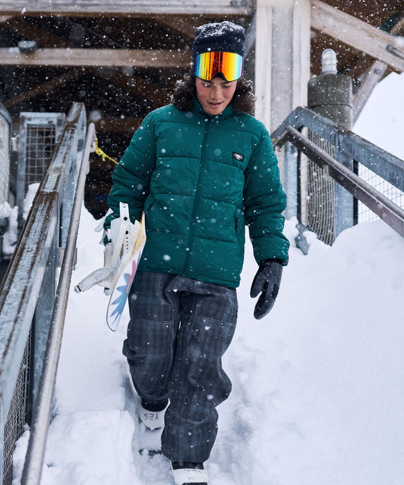 QUIKSILVER メンズ PUFF THE DRAGON スノージャケット ショート丈