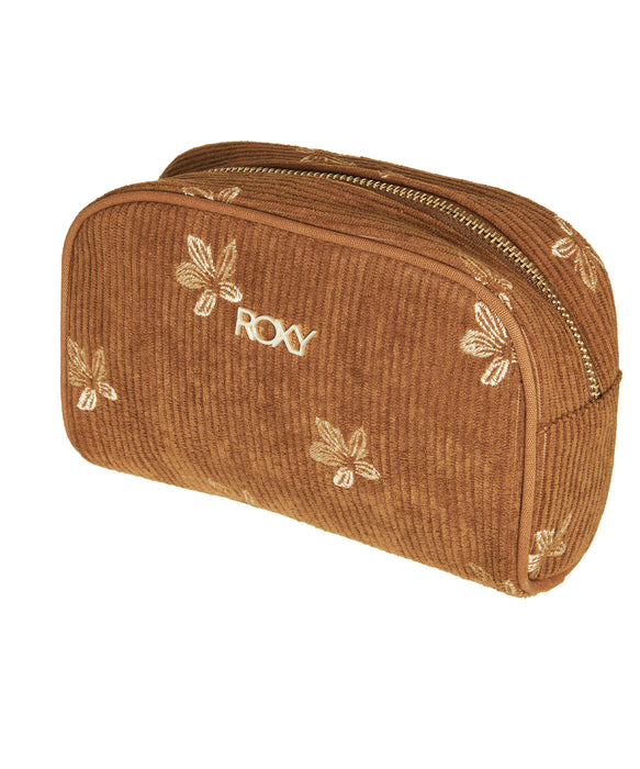 Roxy FEELING EMBY PENCIL CASE ウィメンズ コーデュロイ 化粧ポーチ