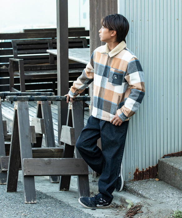 OUTLET FAMILY SALE】Quiksilver ユース DNA SHERPA HARRINGTON YOUTH