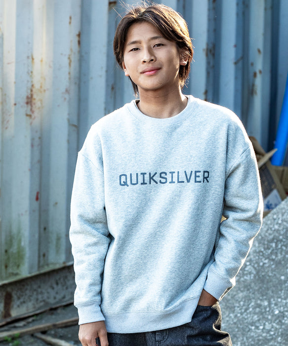 【OUTLET】Quiksilver ユース DNA BIG CLICKER SWEAT CREW YOUTH プルオーバー 特殊裏起毛 軽量速乾フリース (130-160CM)