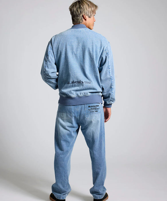 QUIKSILVER メンズ DENIM WASH PT デニムパンツ ルーズフィット ドローコード付き【2026年春夏モデル】