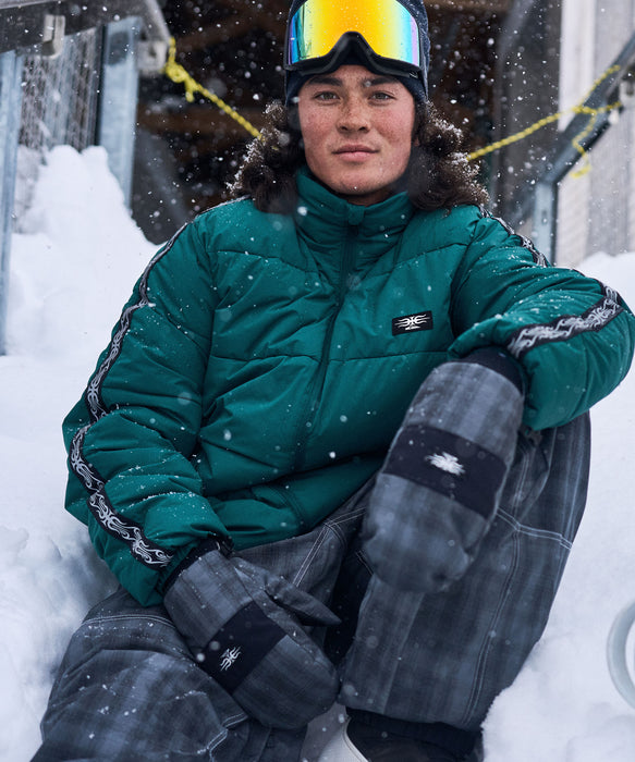 QUIKSILVER メンズ PUFF THE DRAGON スノージャケット ショート丈 5,000mm/3,000g 5K <MERCURY COLLECTION>【25-26SNOWモデル】