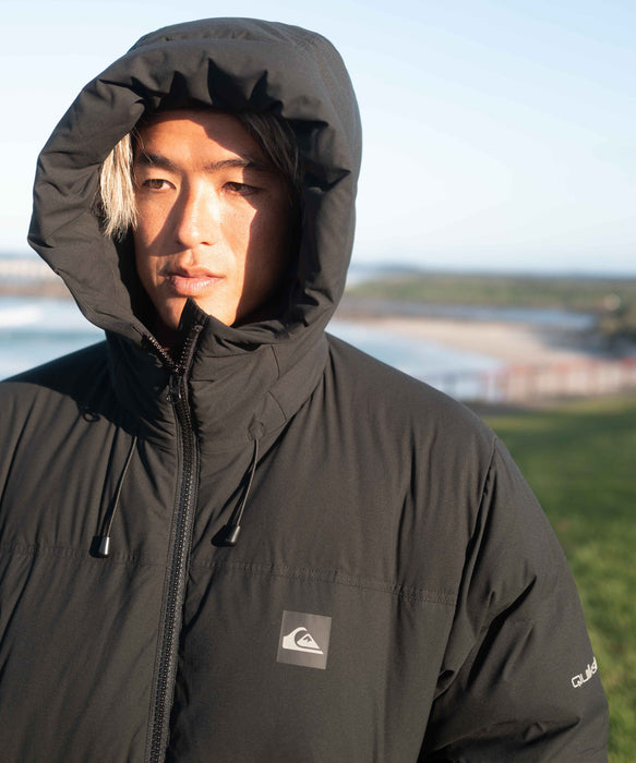 【OUTLET】Quiksilver メンズ STRONG WIND DOWN JACKET ダウンジャケット ルーズフィット ダウン70%