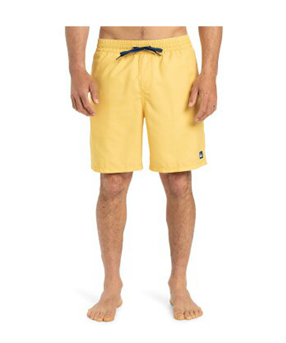 QUIKSILVER メンズ EVERYDAY SOLID VOLLEY 19 ジャムボードショーツ 19インチ インナーショーツ付き (ウエストゴムタイプ) ノンストレッチ・撥水加工 【2026年春夏モデル】