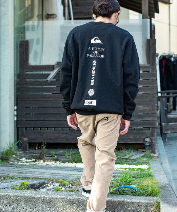 【OUTLET FAMILY SALE】Quiksilver メンズ TC VERTICAL LOGO LT 長袖Tシャツ
