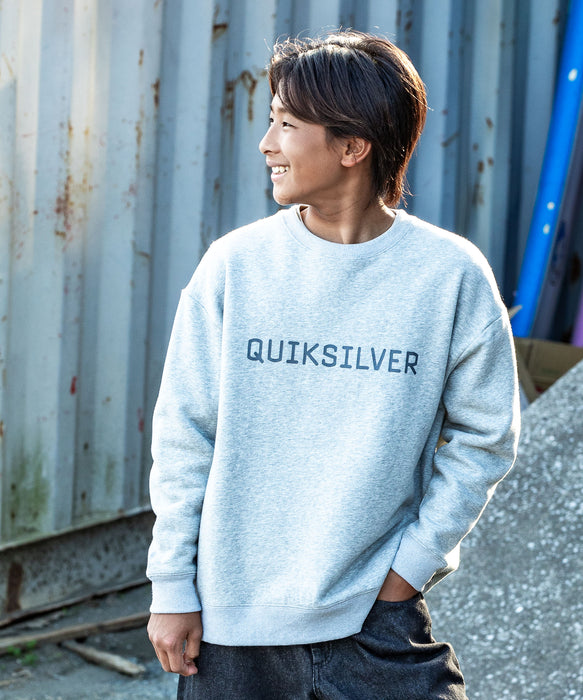 【OUTLET】Quiksilver ユース DNA BIG CLICKER SWEAT CREW YOUTH プルオーバー 特殊裏起毛 軽量速乾フリース (130-160CM)