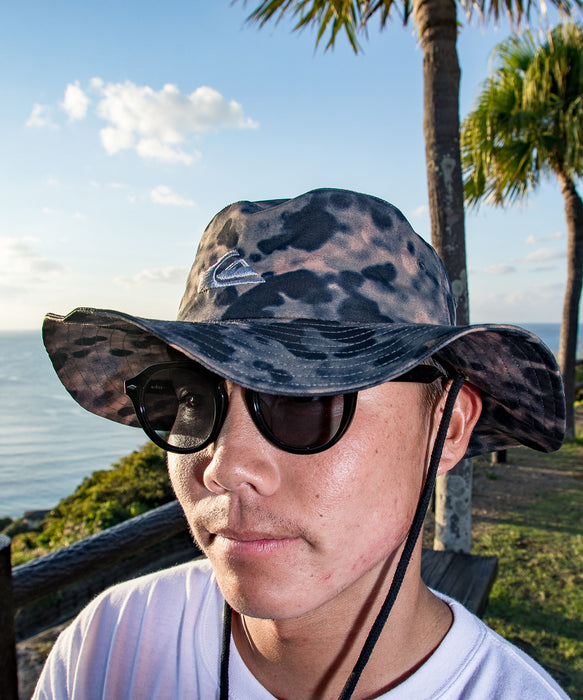 QUIKSILVER メンズ WR BUSHMASTER HAT サーフハット アジャスター付き【2026年夏モデル】