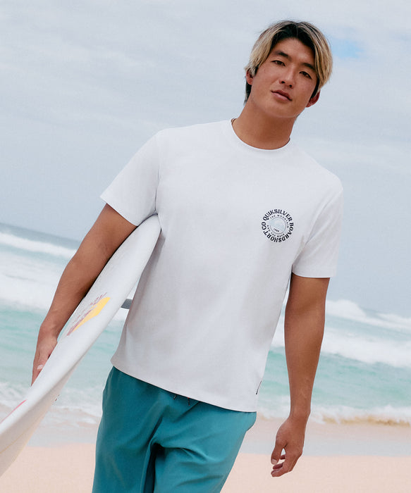 QUIKSILVER メンズ TOO FINE FB SS 半袖Tシャツ 速乾 UPF50+ ストレッチ【2026年夏モデル】
