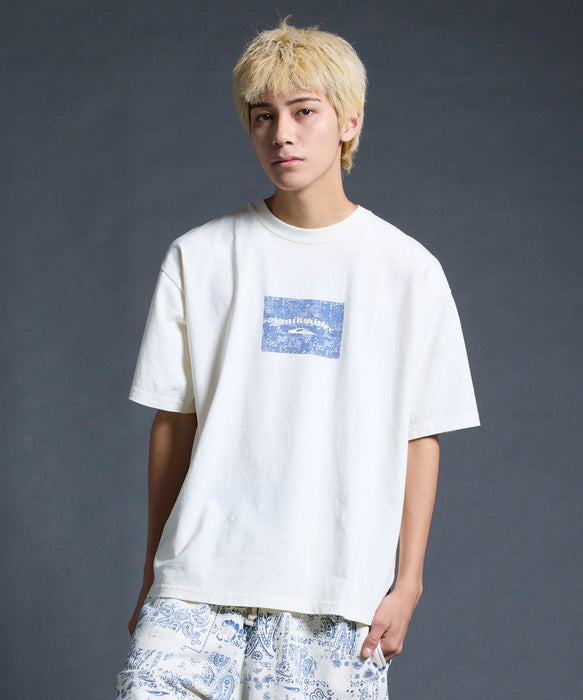 QUIKSILVER メンズ/ユニセックス MERCURY PAISLEY BOX ST 半袖Tシャツ ペイズリー柄<MERCURY COLLECTION>【2026年夏モデル】
