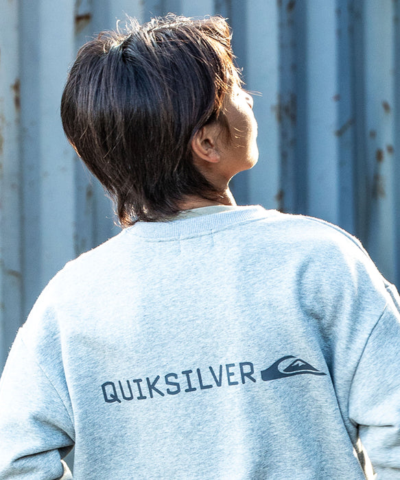 【OUTLET】Quiksilver ユース DNA BIG CLICKER SWEAT CREW YOUTH プルオーバー 特殊裏起毛 軽量速乾フリース (130-160CM)