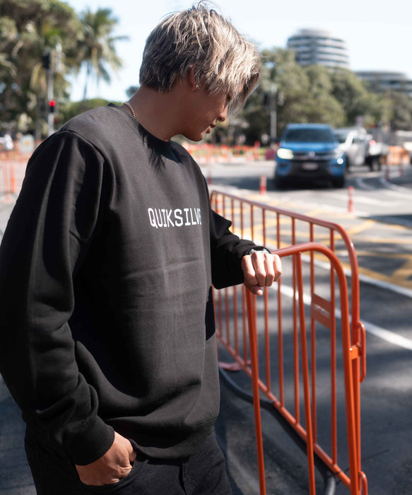 OUTLET FAMILY SALE】QUIKSILVER メンズ DNA BIG CLICKER SWEAT CREW