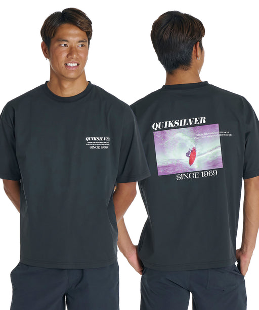 QUIKSILVER メンズ RED SHOOTING SS 半袖Tシャツ 接触冷感 速乾 UPF50+
