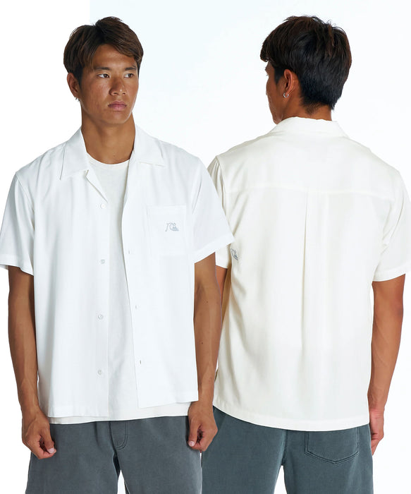 QUIKSILVER メンズ DNA BUBBLE OPEN SHIRT 半袖オープンカラーシャツ