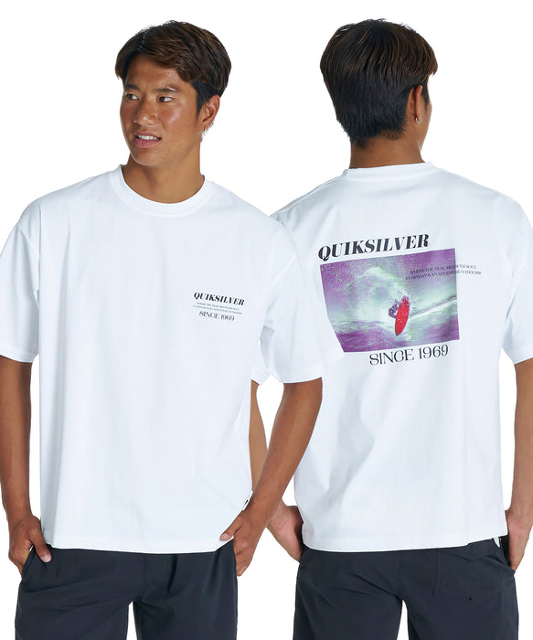QUIKSILVER メンズ RED SHOOTING SS 半袖Tシャツ 接触冷感 速乾 UPF50+ ストレッチ【2026年夏モデル】