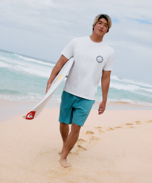 QUIKSILVER メンズ SOLID VOLLEY 19NB ジャムボードショーツ 4WAYストレッチ 19インチ インナーショーツなしタイプ【2026年夏モデル】