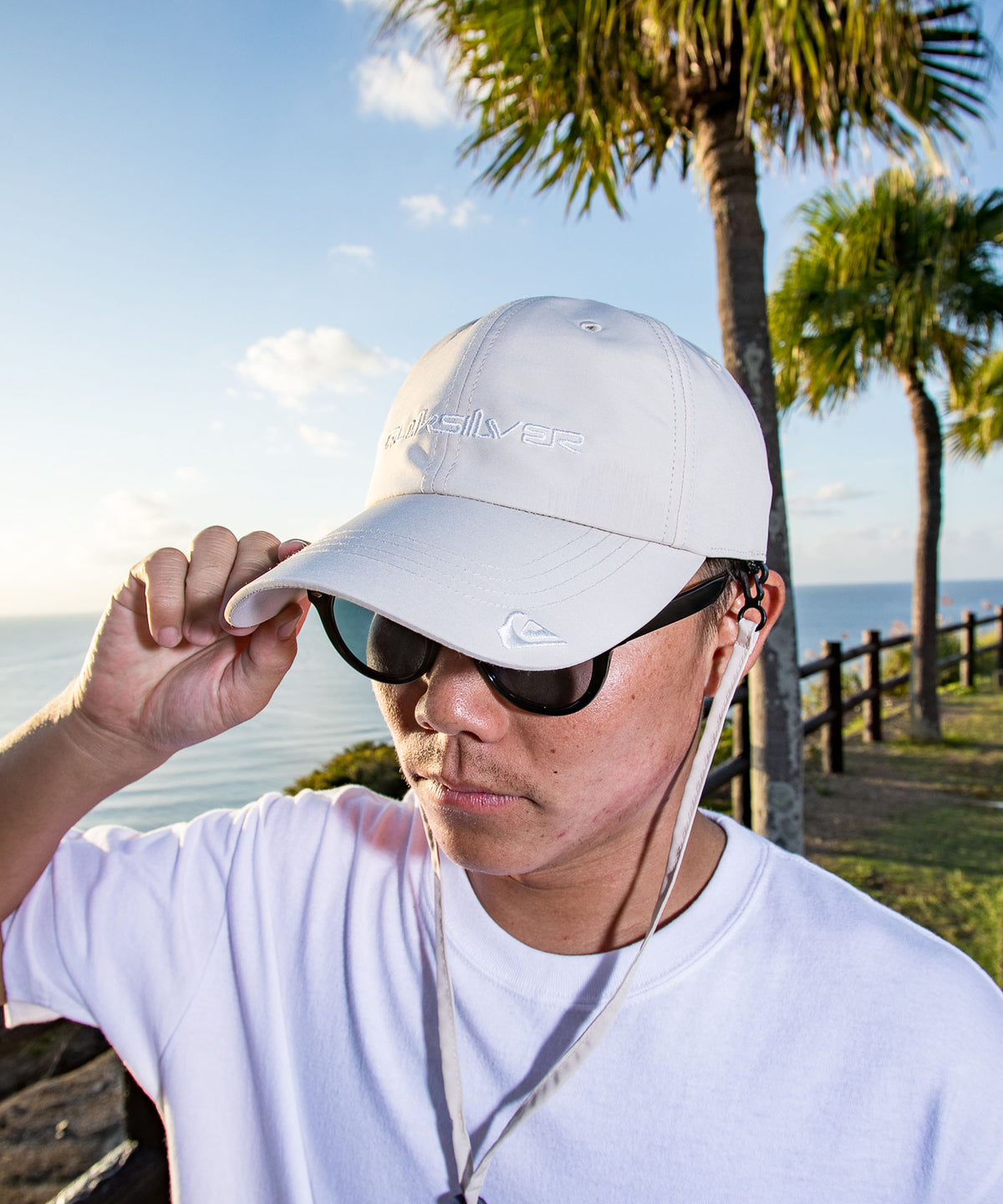 QUIKSILVER メンズ WR UV SURFTRIP CAP 6 PANEL サーフキャップ 撥水