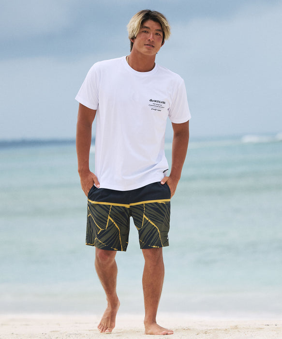 QUIKSILVER メンズ EVERYDAY POOLSIDER 19 ジャムボードショーツ 19インチ インナーショーツ付き (ウエストゴムタイプ) ノンストレッチ・撥水加工 【2026年春夏モデル】