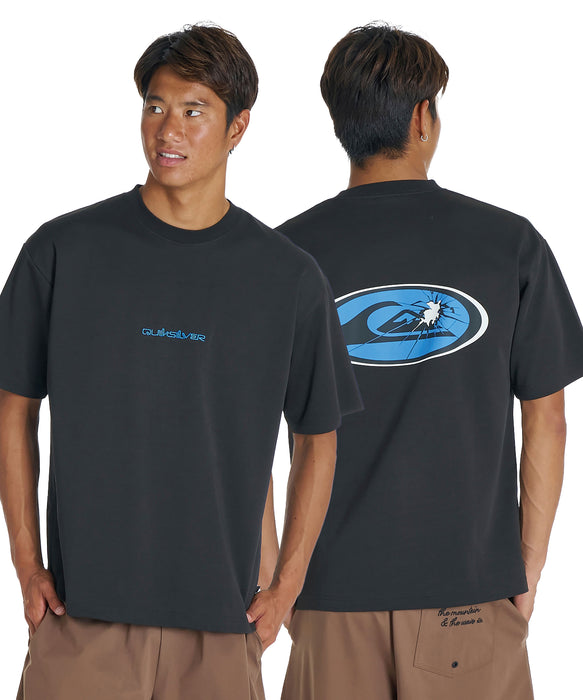 QUIKSILVER メンズ FRACTURED WAVE ST 半袖Tシャツ 接触冷感 速乾 UPF50+ ストレッチ<NATURE TECH>【2026年夏モデル】