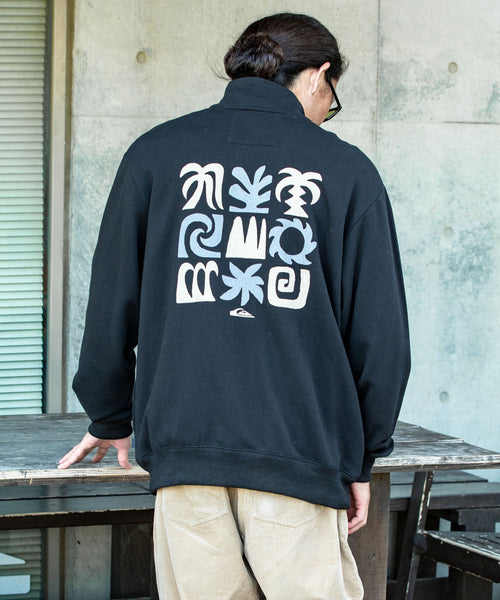 OUTLET】QUIKSILVER メンズ SUN FLOW SWEAT HZ ハーフジップスウェット