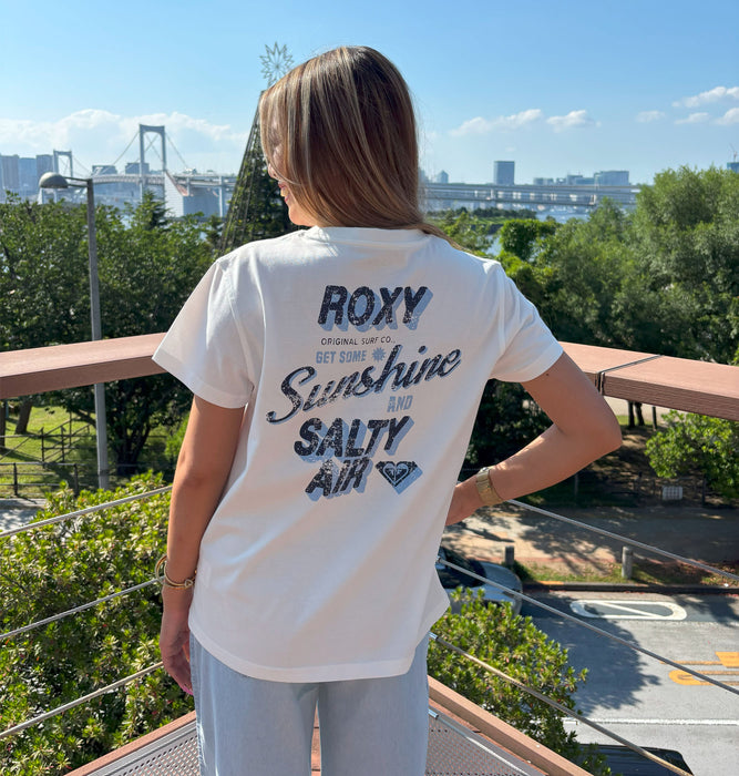 【OUTLET】Roxy GET SOME SUNSHINE ウィメンズ 半袖Tシャツ 接触冷感 バックプリント