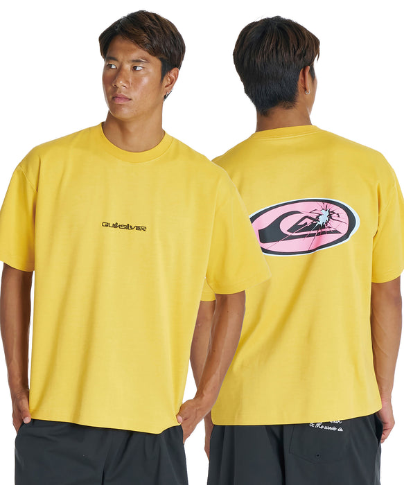 QUIKSILVER メンズ FRACTURED WAVE ST 半袖Tシャツ 接触冷感 速乾 UPF50+ ストレッチ<NATURE TECH>【2026年夏モデル】