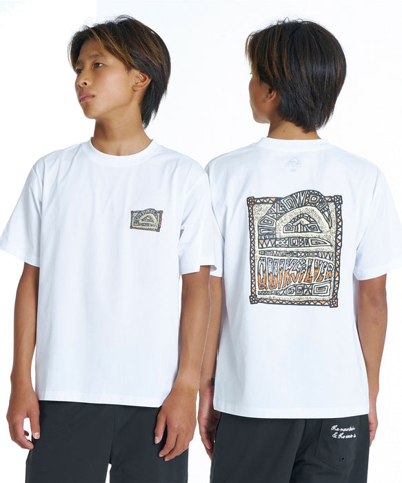 QUIKSILVER キッズ HERITAGE ST YOUTH 半袖Tシャツ 速乾 UPF50+ ストレッチ【2026年夏モデル】