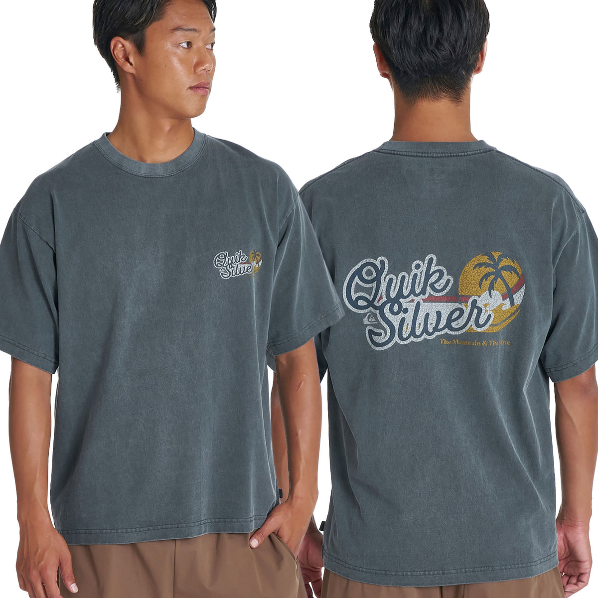 OUTLET】QUIKSILVER メンズ IVG SURF ST 半袖Tシャツ ルーズフィット