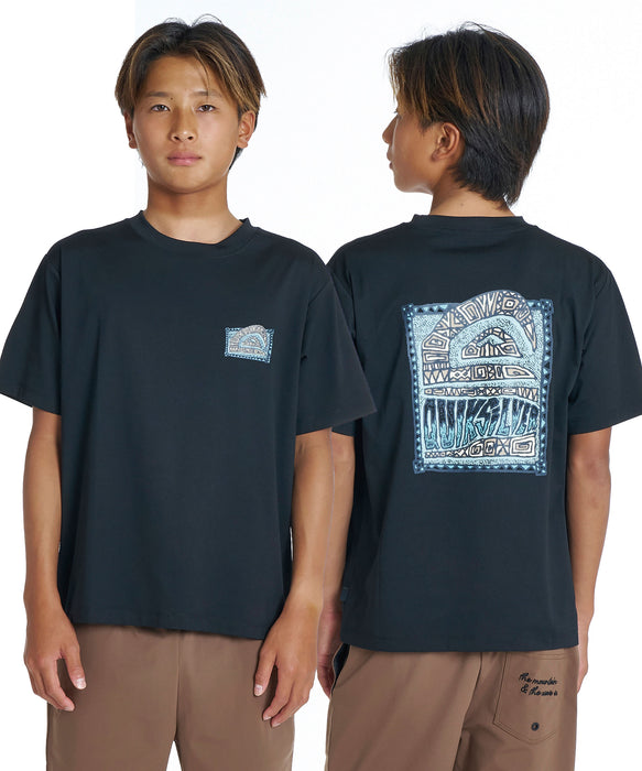 QUIKSILVER キッズ HERITAGE ST YOUTH 半袖Tシャツ 速乾 UPF50+ ストレッチ【2026年夏モデル】