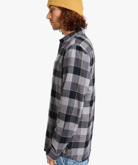 【OUTLET】Quiksilver メンズ MOTHERFLY PLAID LS SHIRT フランネルシャツ