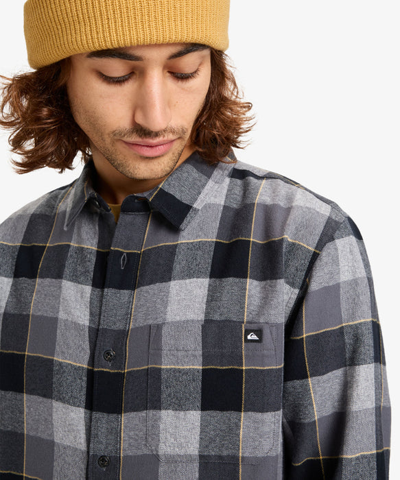 【OUTLET】Quiksilver メンズ MOTHERFLY PLAID LS SHIRT フランネルシャツ