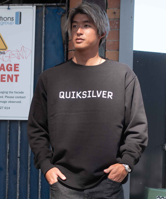 OUTLET】QUIKSILVER メンズ DNA BIG CLICKER SWEAT CREW クルーネック
