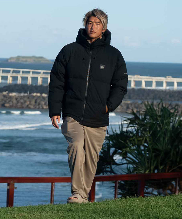 【OUTLET】Quiksilver メンズ STRONG WIND DOWN JACKET ダウンジャケット ルーズフィット ダウン70%