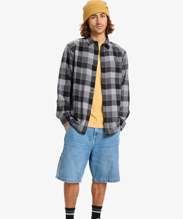 【OUTLET】Quiksilver メンズ MOTHERFLY PLAID LS SHIRT フランネルシャツ