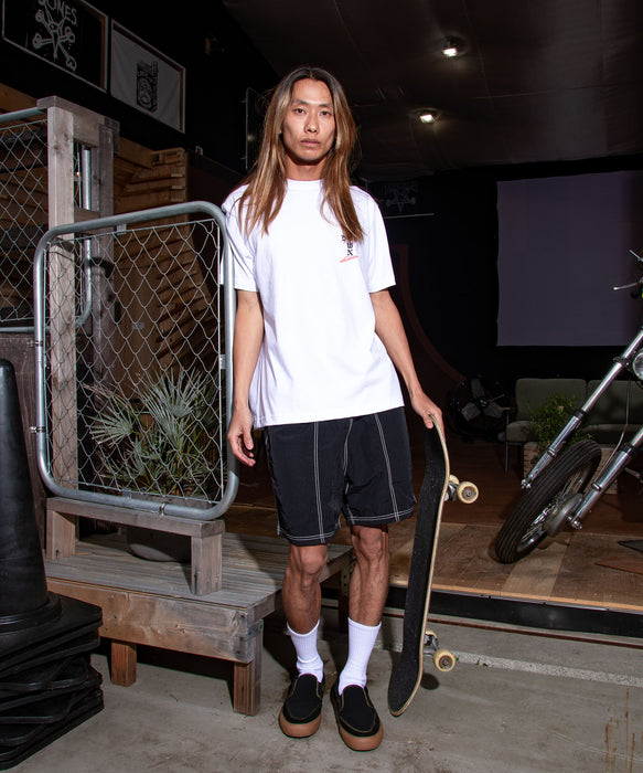 <QUIKSILVER X DOGTOWN> メンズ DTQS PG RXCX ST 半袖コットンTシャツ レギュラーフィット【2026年夏モデル】