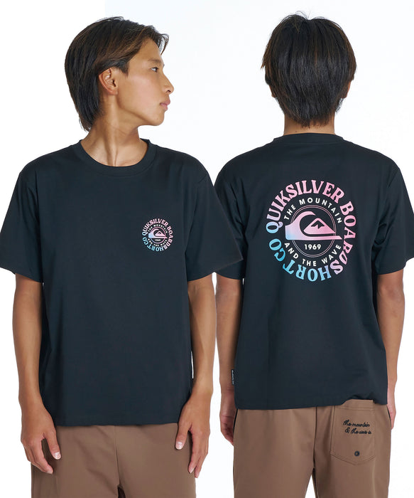 QUIKSILVER キッズ FINE GRADATION SS YOUTH 半袖Tシャツ 速乾 UPF50+ ストレッチ【2026年夏モデル】
