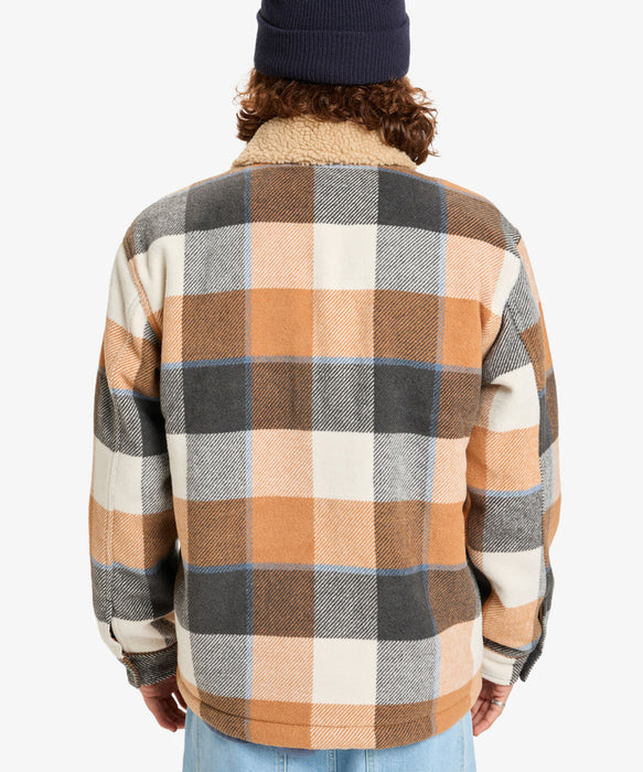 【OUTLET】Quiksilver メンズ DNA SHERPA HARRINGTON JACKET ボアライニングジャケット レギュラーフィット