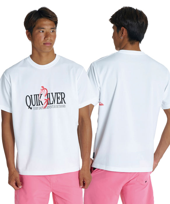 QUIKSILVER メンズ QS SIGN SS 半袖Tシャツ 速乾 UPF50+ ドライタッチ【2026年夏モデル】