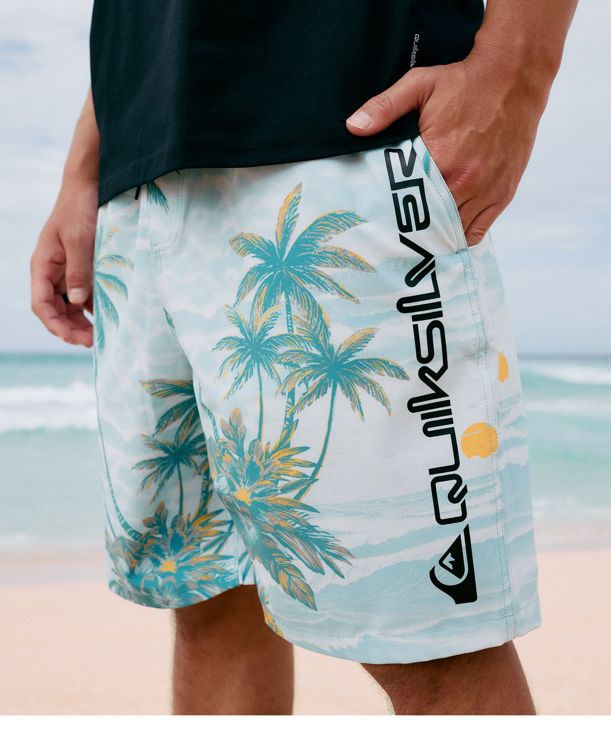 QUIKSILVER メンズ SUNDOWN VOLLEY 20NB ジャムボードショーツ 4WAY