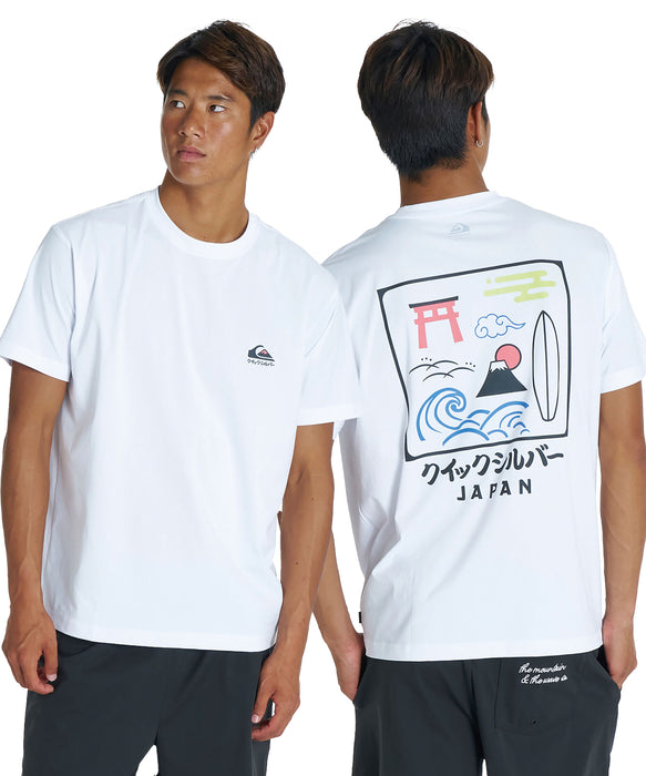 QUIKSILVER メンズ QS JP SCENERY ST 半袖Tシャツ 速乾 UPF50+