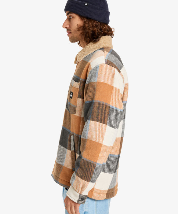 【OUTLET】Quiksilver メンズ DNA SHERPA HARRINGTON JACKET ボアライニングジャケット レギュラーフィット