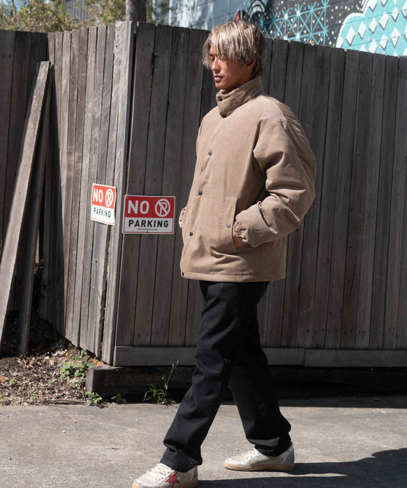 【OUTLET FAMILY SALE】Quiksilver メンズ COLD WIND JACKET コーデュロイジャケット ルーズフィット 撥水