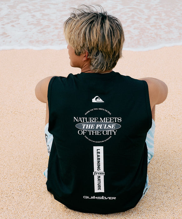 QUIKSILVER メンズ QS MEETS SLY タンクトップ 速乾 UPF50+ ストレッチ【2026年夏モデル】