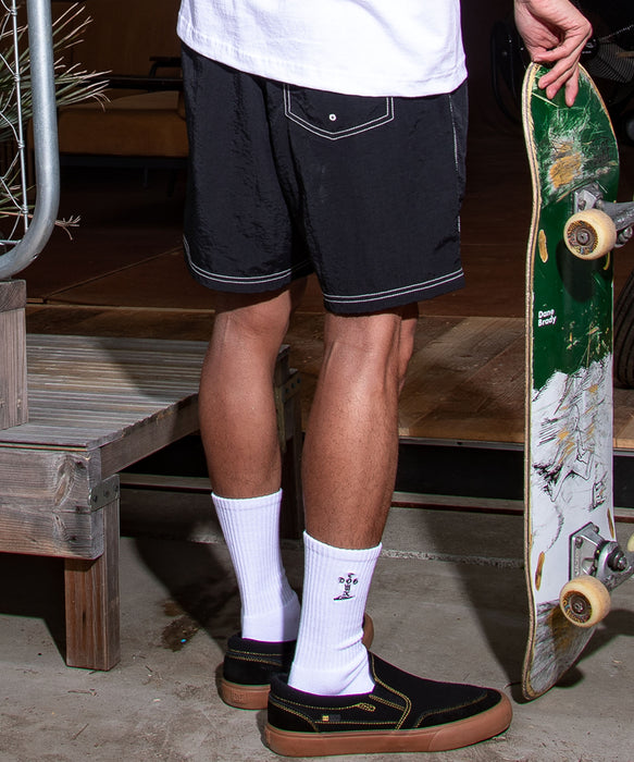 <QUIKSILVER X DOGTOWN>メンズ DTQS NYLON SHORTS バギーショートパンツ 17インチ【2026年夏モデル】