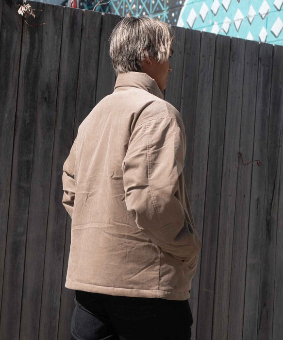 【OUTLET FAMILY SALE】Quiksilver メンズ COLD WIND JACKET コーデュロイジャケット ルーズフィット 撥水