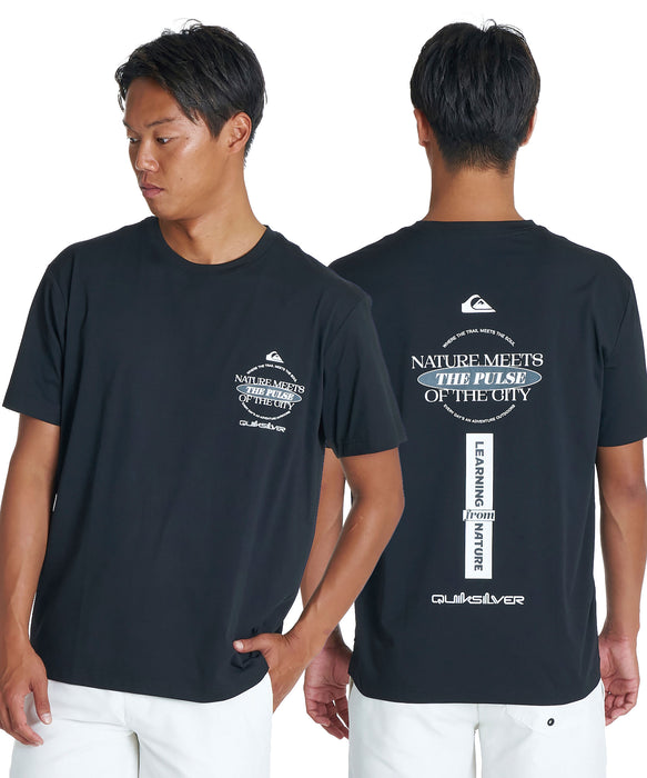QUIKSILVER メンズ QS MEETS SS 半袖Tシャツ 速乾 UPF50+ ストレッチ【2026年夏モデル】