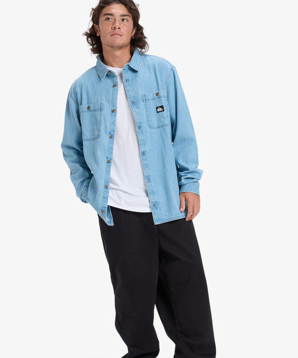 【OUTLET】Quiksilver メンズ BOZEMAN DENIM LS SHIRT シャツ