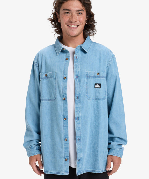 【OUTLET】Quiksilver メンズ BOZEMAN DENIM LS SHIRT シャツ