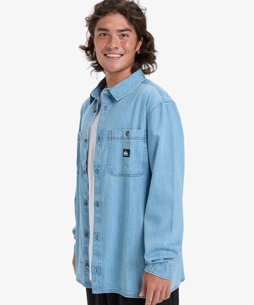 OUTLET】Quiksilver メンズ BOZEMAN DENIM LS SHIRT シャツ