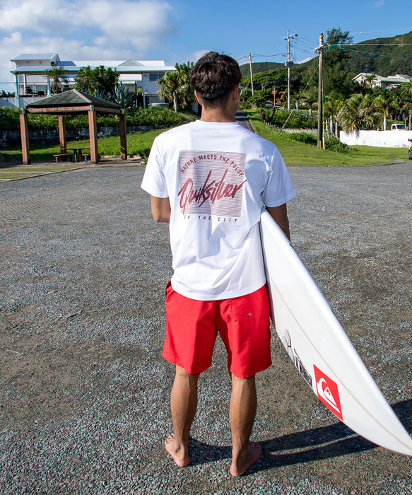 QUIKSILVER メンズ EVERYDAY SOLID VOLLEY 19 ジャムボードショーツ 19インチ インナーショーツ付き (ウエストゴムタイプ) ノンストレッチ・撥水加工 【2026年春夏モデル】